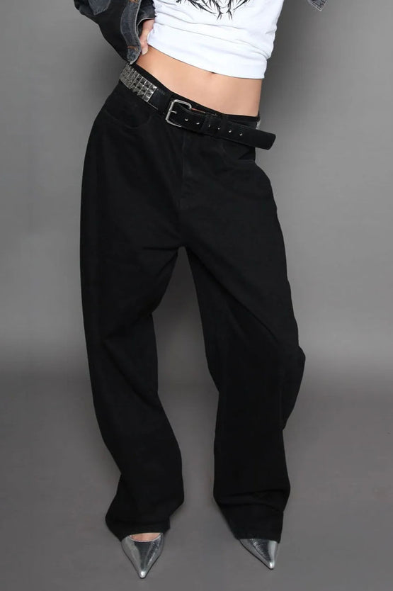 BeWider Super Loose - Black/Black Stitching