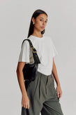 Brie Leon Everyday Croissant Bag - Black