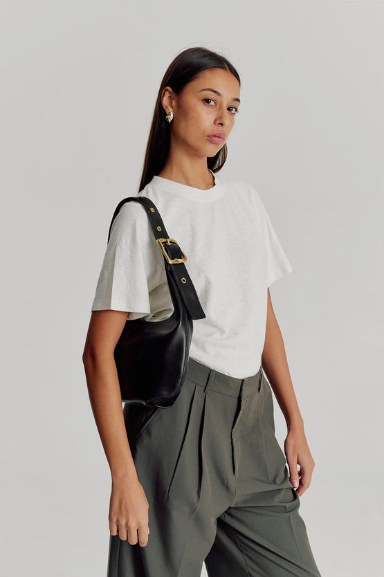 Brie Leon Everyday Croissant Bag - Black