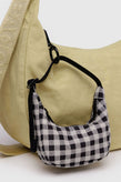 Baggu Crescent Bag Charm - Black White Gingham