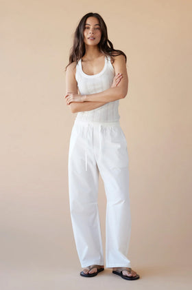 Dear Dylan Resort Pant - Blanc