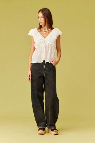 Ruby Blanca Top - White Broidery