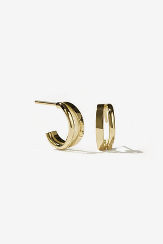 Meadowlark Bliss Hoops Small - 23K Gold