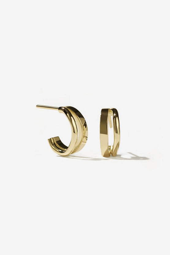 Meadowlark Bliss Hoops Small - 23K Gold