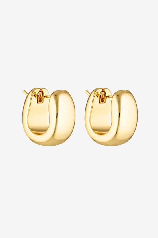 Porter Jewellery Blob Huggies - Gold