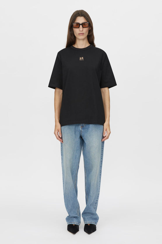 Camilla and Marc Bloom Embroidered Tee - Black