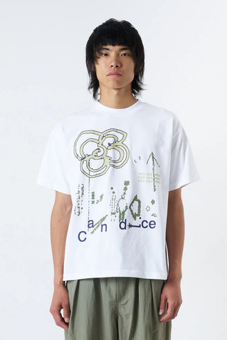 Candice Bloom Tee - White