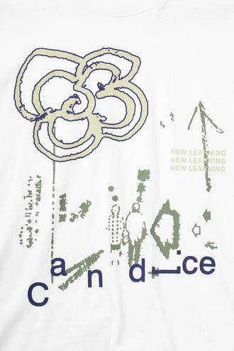 Candice Bloom Tee - White