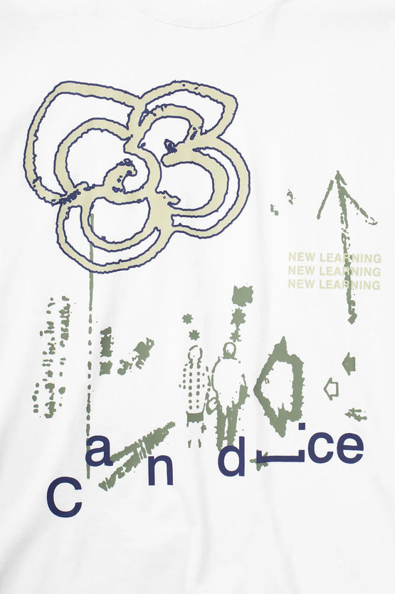 Candice Bloom Tee - White