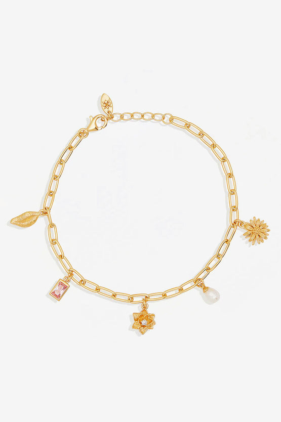 By Charlotte Bloom With Grace Bracelet - Gold
