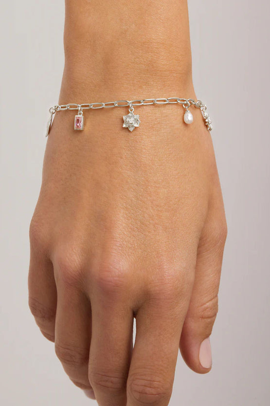 By Charlotte Bloom With Grace Bracelet - Silver