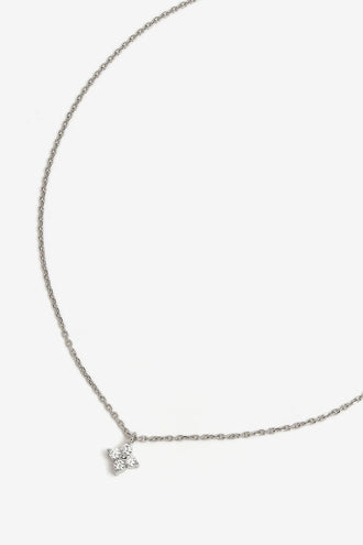 By Charlotte Crystal Bloom Necklace - Silver
