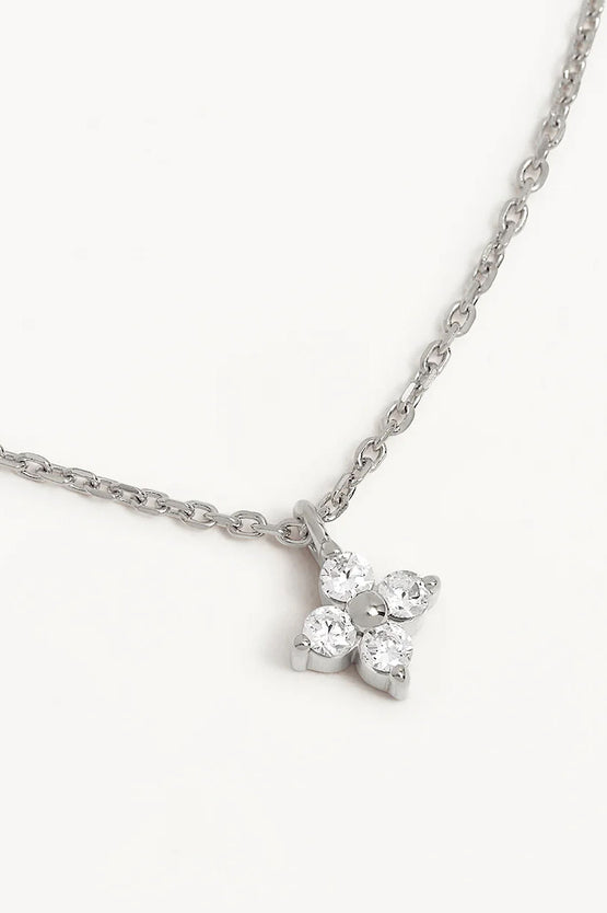By Charlotte Crystal Bloom Necklace - Silver