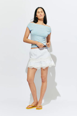 Ruby Emma Knit Top - Blue Butter Stripe