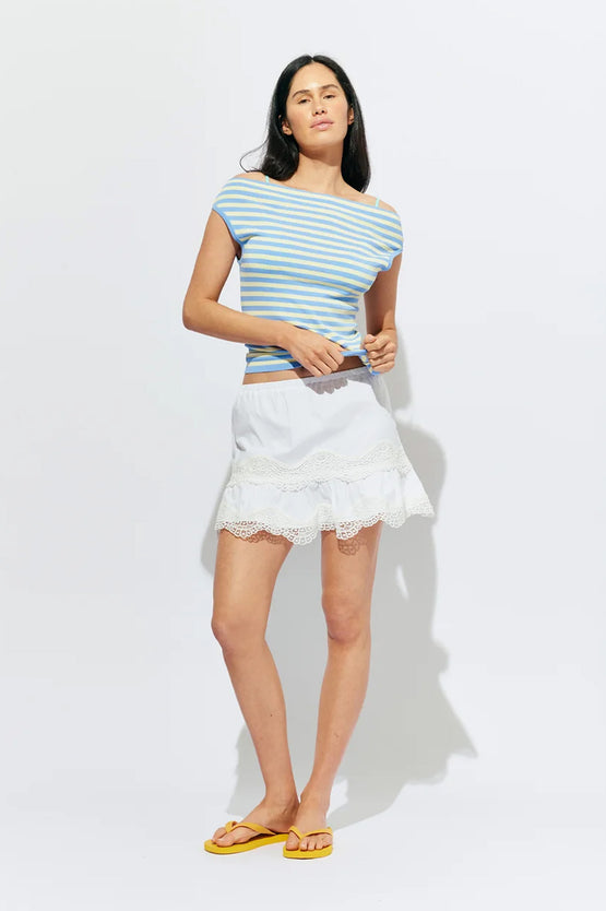 Ruby Emma Knit Top - Blue Butter Stripe