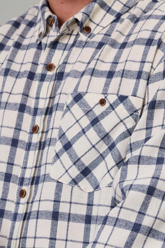 Just Another Fisherman Boatyard Shirt - Blue Check
