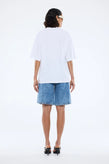 Ena Pelly Blurred Daisy Frame Tee - White