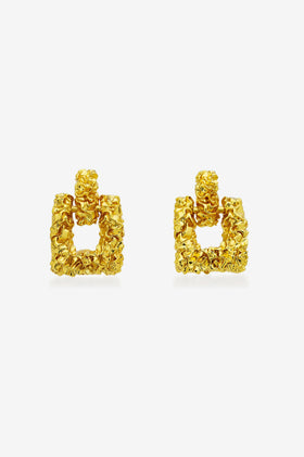 Amber Sceats Boa Earrings - Gold