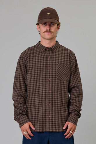 Just Another Fisherman Boatyard Shirt - Earth Check