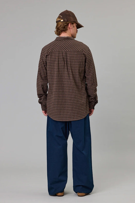 Just Another Fisherman Boatyard Shirt - Earth Check