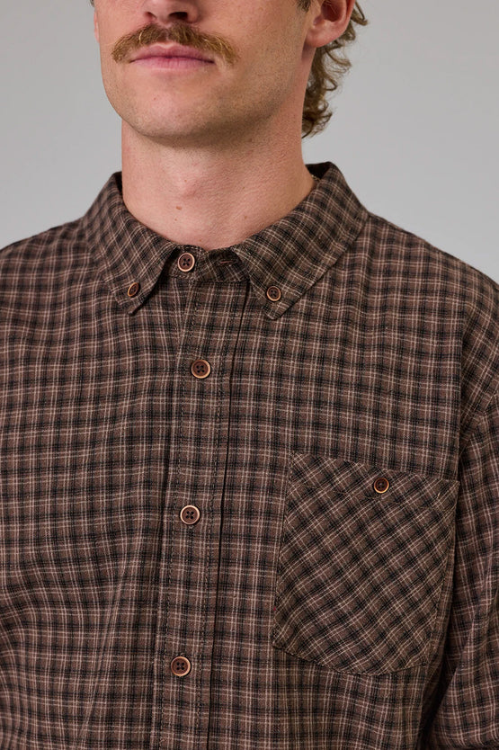 Just Another Fisherman Boatyard Shirt - Earth Check