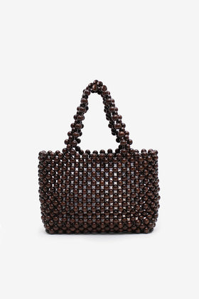 La Tribe Bonbon Beaded Bag - Brown