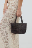 La Tribe Bonbon Beaded Bag - Brown