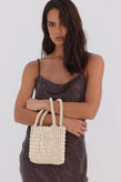 La Tribe Beaded Bag - Bone