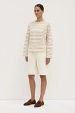 Assembly Bonne LS Tee - White/Tan