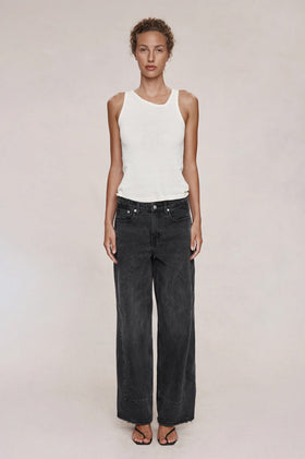 Marle Border Jean - Faded Black