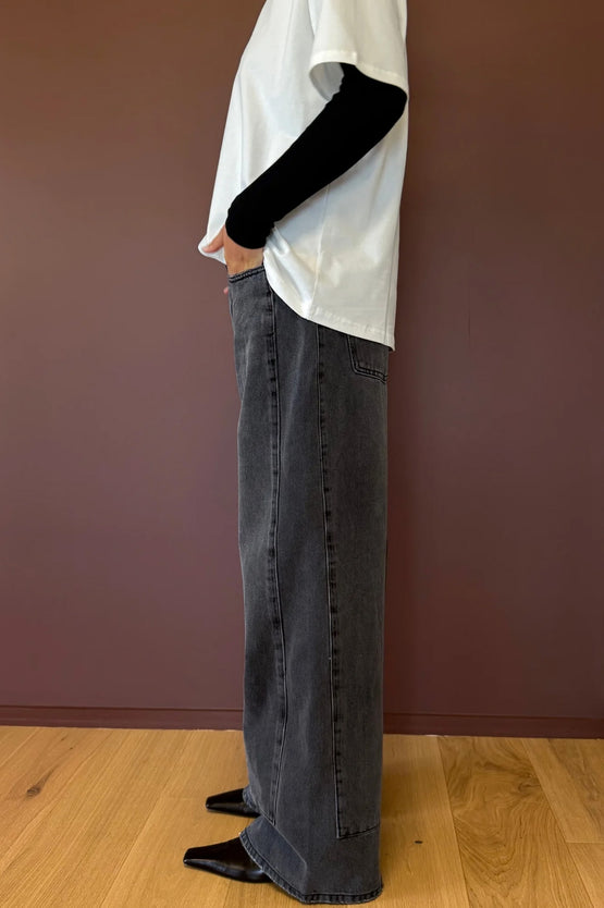Marle Border Jean - Faded Black