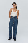 Marle Border Jean - Indigo/Washed Indigo