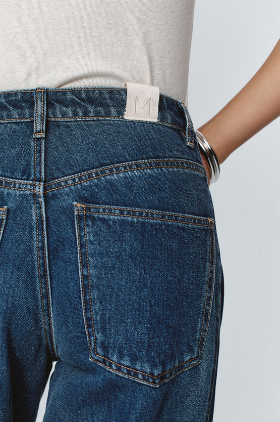 Marle Border Jean - Indigo/Washed Indigo