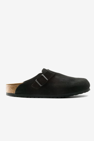 Birkenstock Boston SFB Suede - Black