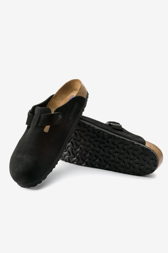 Birkenstock Boston SFB Suede - Black