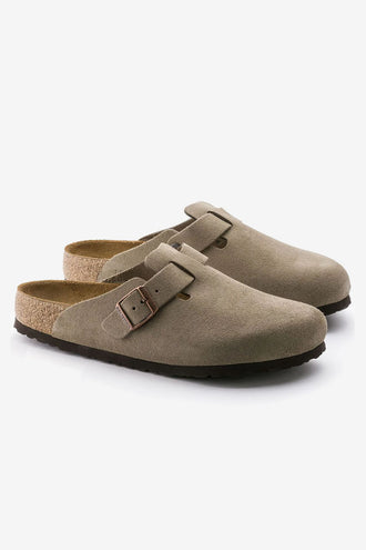 Birkenstock Boston SFB Suede - Taupe