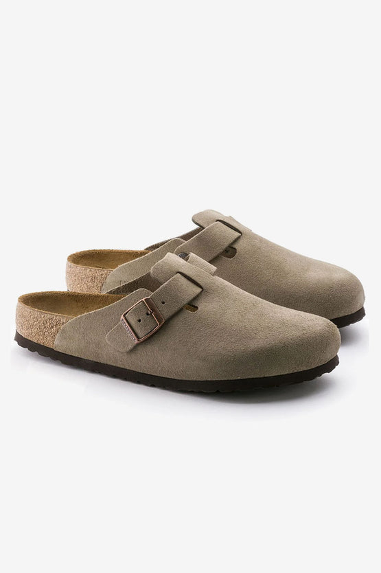 Birkenstock Boston SFB Suede - Taupe