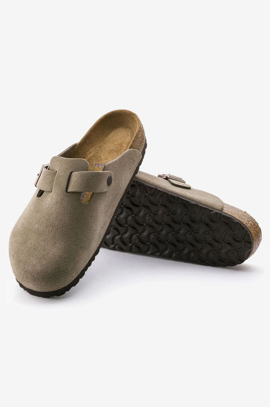 Birkenstock Boston SFB Suede - Taupe