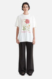 Ena Pelly Bouquet Oversized Tee - White