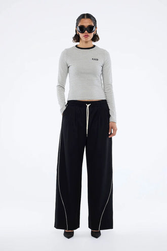Ena Pelly Bowie Wide Leg Pant - Black