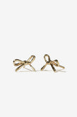 Meadowlark Bow Stud Earrings Small - 23K Gold