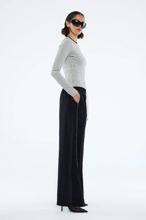 Ena Pelly Bowie Wide Leg Pant - Black