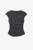 Ruby Bowie Top - Charcoal