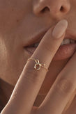 By Charlotte Forever More Bow Ring - Gold