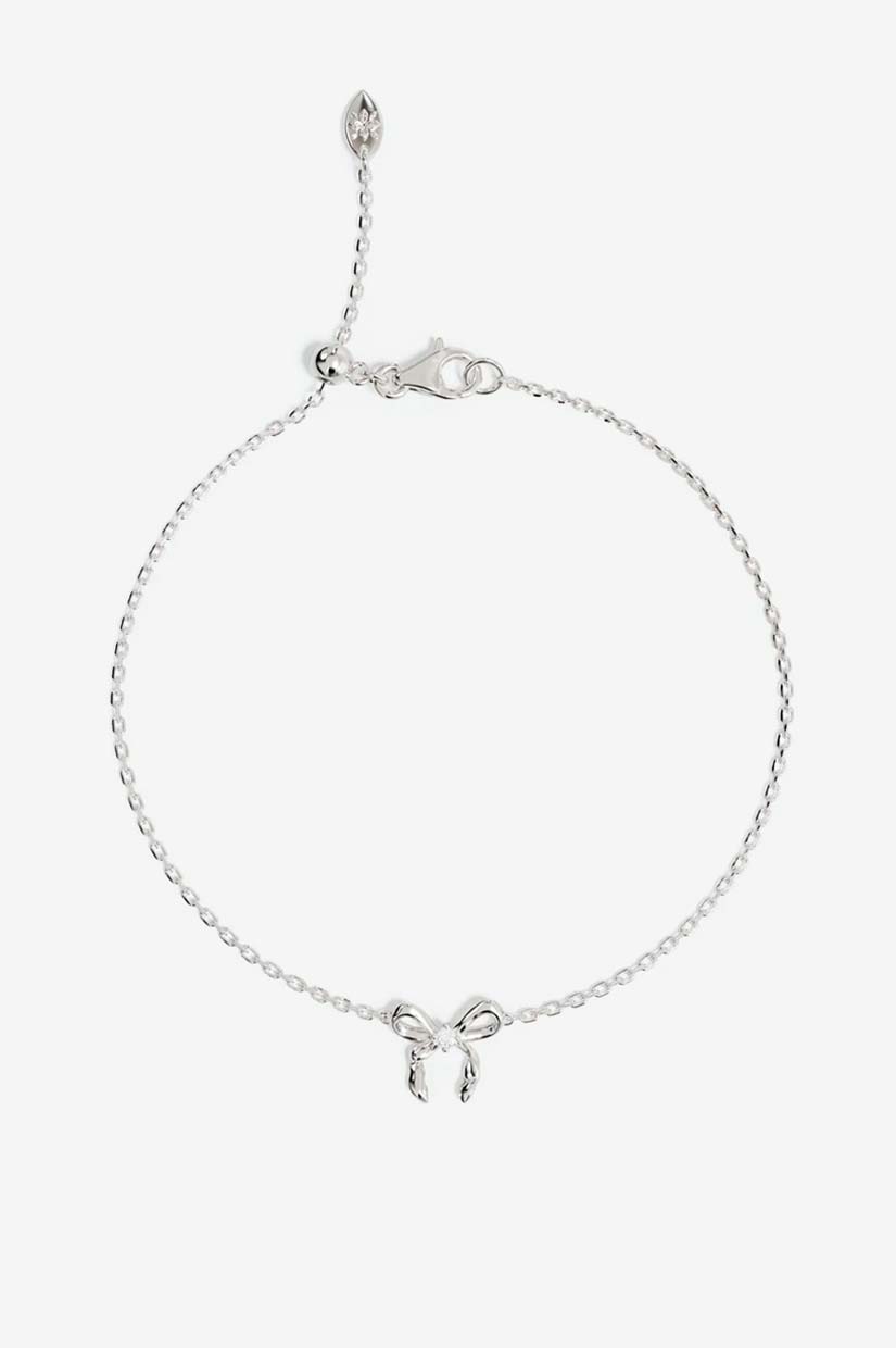 By Charlotte Forever More Bow Bracelet - Silver
