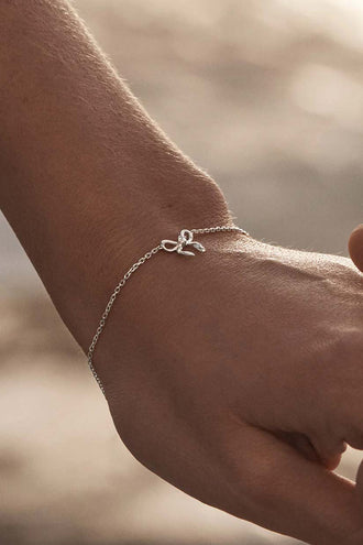 By Charlotte Forever More Bow Bracelet - Silver