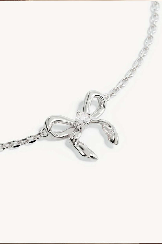 By Charlotte Forever More Bow Bracelet - Silver
