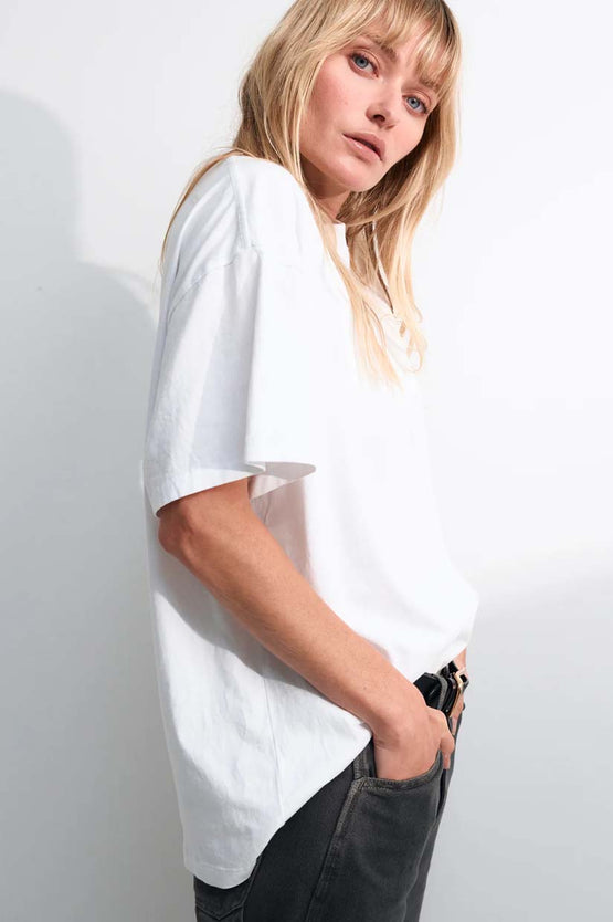 Commoners Womens Boy Tee - White