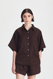 Commoners Boyfriend Shirt - Cocoa