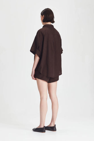 Commoners Boyfriend Shirt - Cocoa